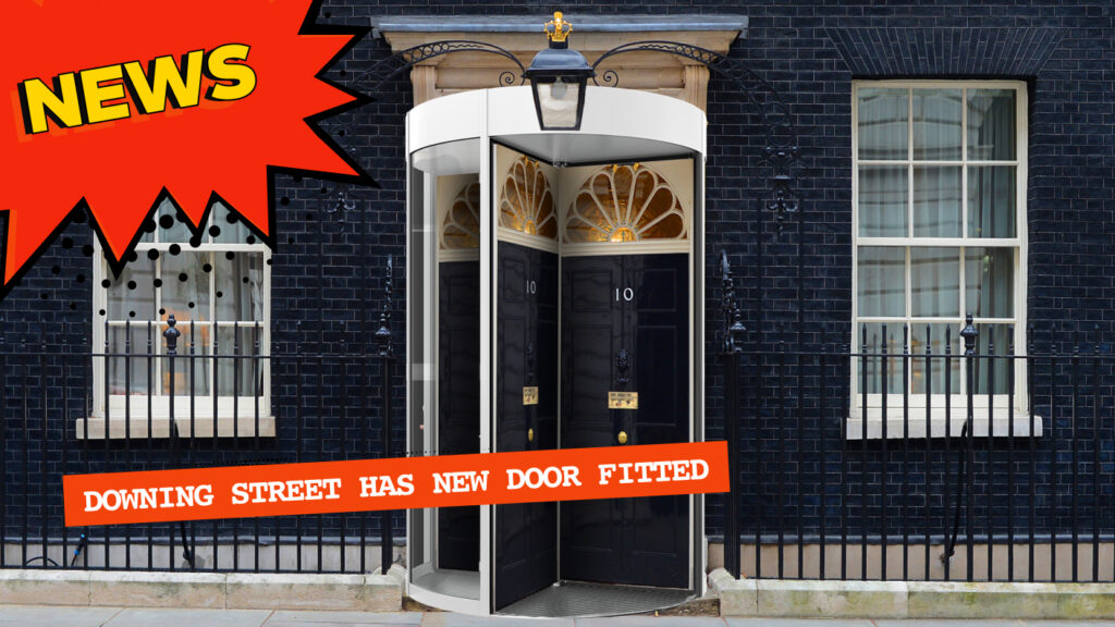 Downing street has new door fitted